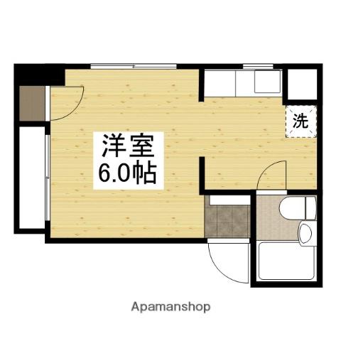 ポートハイムⅠ(ワンルーム/3階)の間取り写真