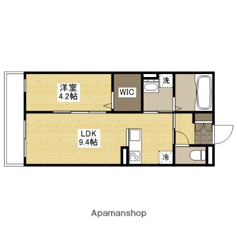 KOYURIKA(1LDK/2階)の間取り写真