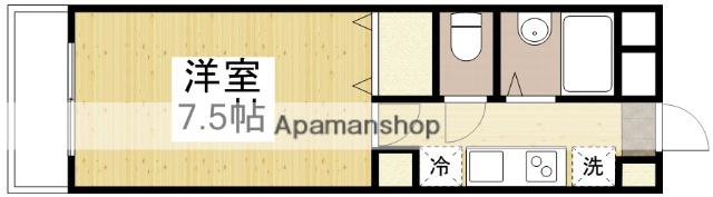 ロイヤルMIYAURA(1K/1階)の間取り写真