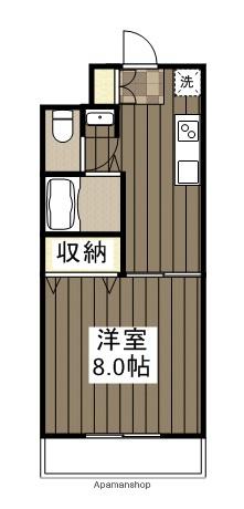 ASUKA(1K/1階)の間取り写真