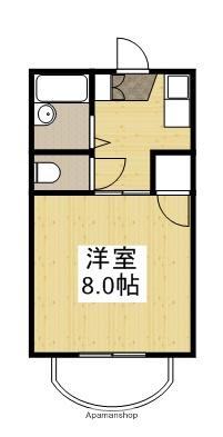 カルチェ・ラ・タンA(1K/1階)の間取り写真