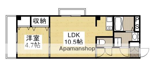 レジデンス石原(1LDK/3階)の間取り写真