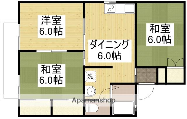 セジュール宮浦(3DK/1階)の間取り写真