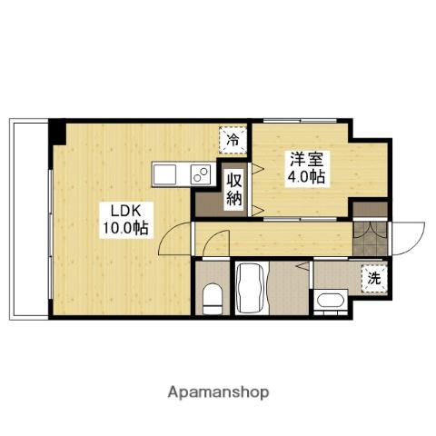 ローゼンコート禄屋(1LDK/3階)の間取り写真