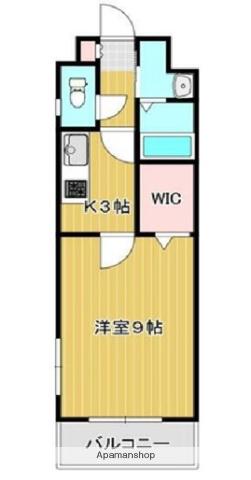 サンクレスト宇田(1K/3階)の間取り写真