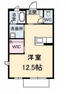 ステージア(ワンルーム/2階)の間取り写真