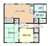 グランマップス春日(2LDK/3階)の間取り写真