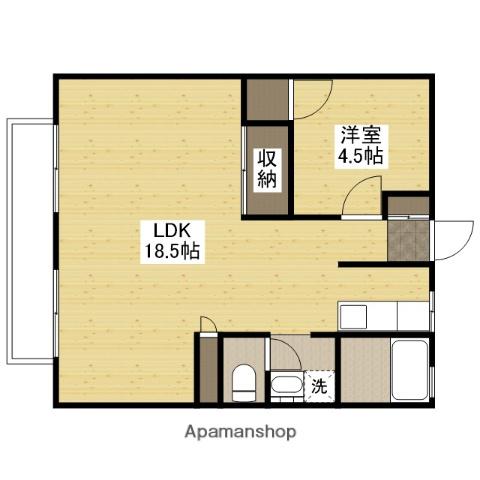パナハイツ水越(1LDK/2階)の間取り写真