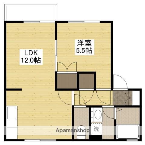 グランディール(1LDK/2階)の間取り写真