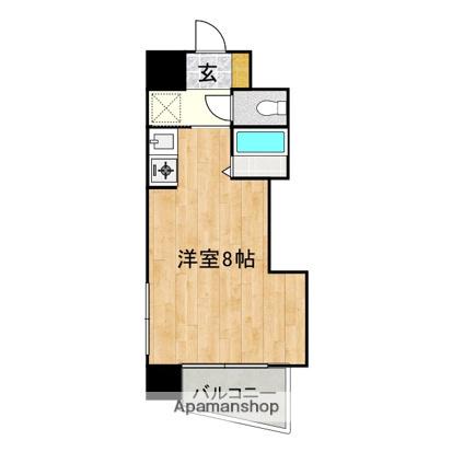 ダイアパレス御門Ⅱ(ワンルーム/8階)の間取り写真