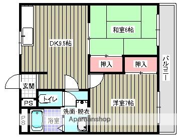 サン・オーレ新涯(2DK/2階)の間取り写真