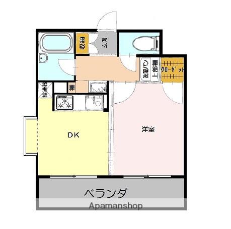 コスモス南蔵王(1DK/11階)の間取り写真