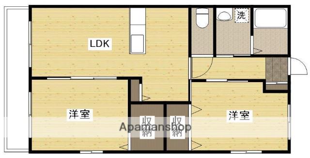 ウィルハイムⅡ(2LDK/2階)の間取り写真