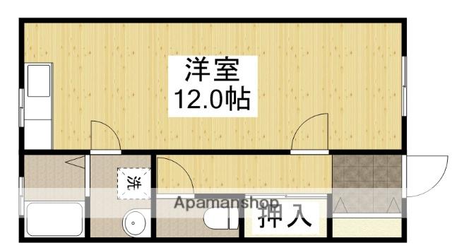 コーポ小川(ワンルーム/2階)の間取り写真