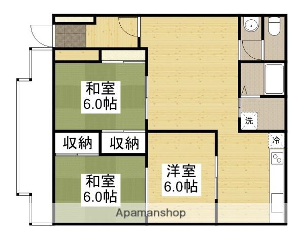 メゾン青山(3DK/1階)の間取り写真