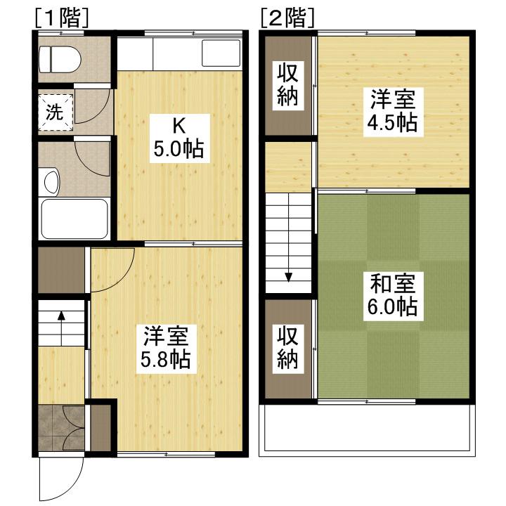 コーポ松岡Ｃ(3K)の間取り写真