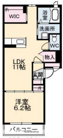 MIRABELL(1LDK/3階)の間取り写真