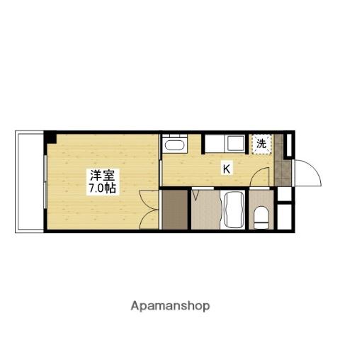 コーポMT(1K/3階)の間取り写真