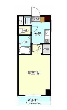 フルリール松浦(1K/2階)の間取り写真