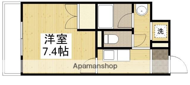 フォックスレイク(1K/5階)の間取り写真