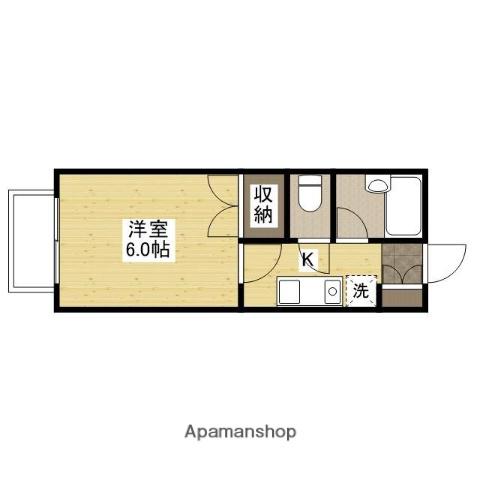 サクラハイツ(1K/1階)の間取り写真