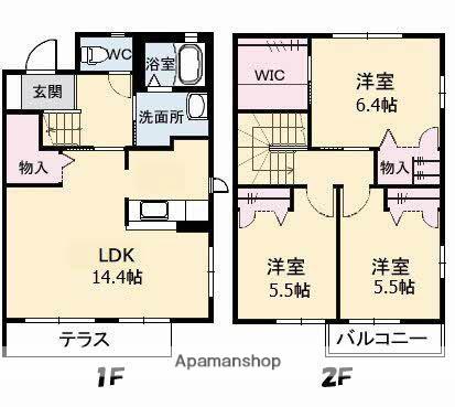 ベルセゾンゆめみ(3LDK)の間取り写真