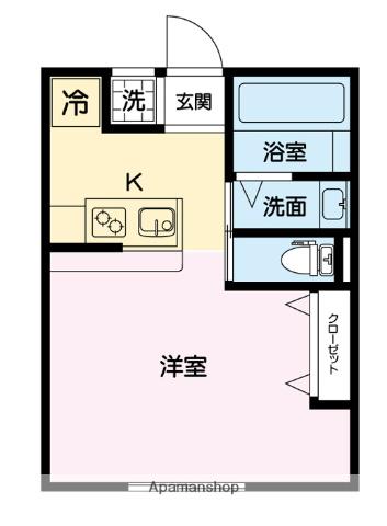 グランヴィア アリエッティ(ワンルーム/3階)の間取り写真