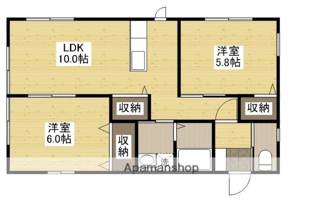 STELLA CADENTE(2LDK/1階)の間取り写真