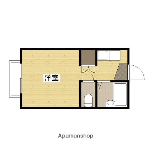 クリーンビュー松永(ワンルーム/2階)の間取り写真
