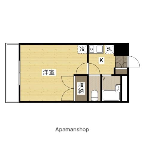カサブランカ高橋A(1K/2階)の間取り写真