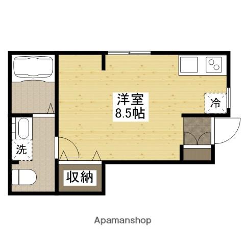 ソフィスコート多治米(ワンルーム/1階)の間取り写真