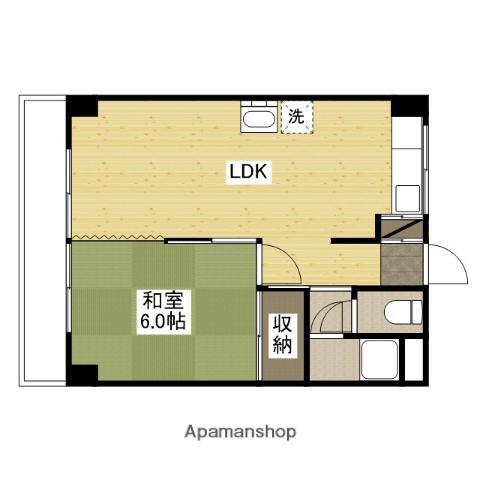 メゾンドシルフィ(1LDK/3階)の間取り写真