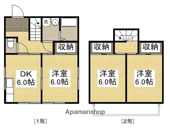 山陽本線 東福山駅 徒歩39分 2階建 築40年(3DK)の間取り写真