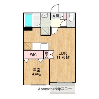 ル・シエル・ブルー(1LDK/3階)の間取り写真