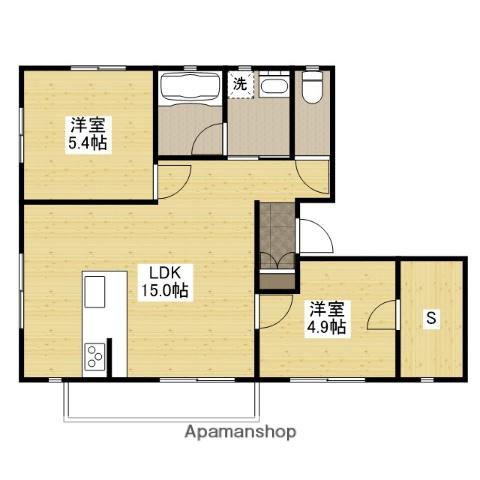エーリッシュ新涯(2SLDK/2階)の間取り写真
