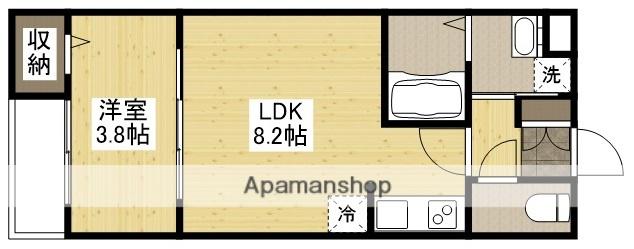アコット春日(1LDK/3階)の間取り写真