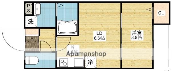 アコット春日(1LDK/3階)の間取り写真