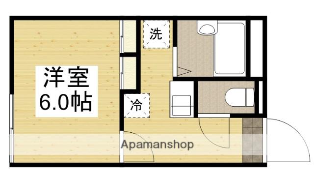 ローズシャンブル(1K/2階)の間取り写真
