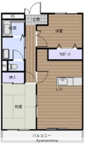 サン・オーレ奈良津(2LDK/3階)の間取り写真