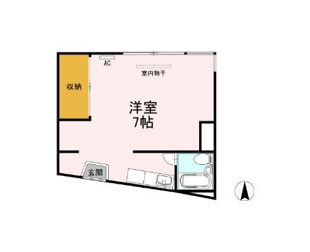 メゾンエル(ワンルーム/3階)の間取り写真