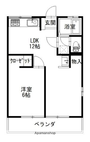 VILLAGE MIDORIGAOKA 01(1LDK/1階)の間取り写真