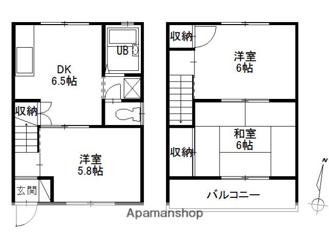 グランデール千田(3DK)の間取り写真