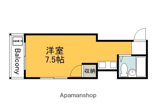 サンズビル(ワンルーム/3階)の間取り写真