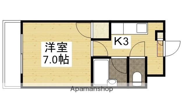 アドラー隅本(1K/1階)の間取り写真