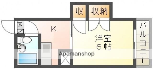 DICEBLDG.中広町(1K/2階)の間取り写真