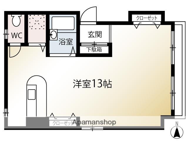 AXA富士見町(ワンルーム/3階)の間取り写真