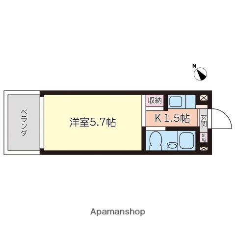 第5ナカムラビル(1K/7階)の間取り写真