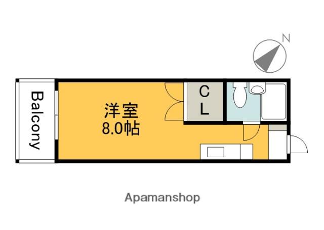 PETIT PAS祇園(ワンルーム/5階)の間取り写真