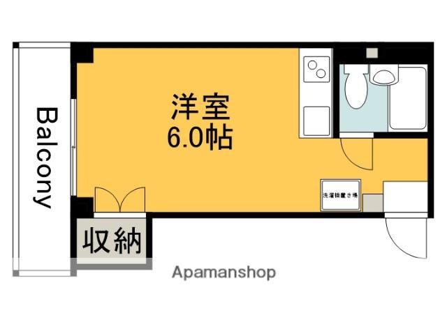 MAPLECOURT(ワンルーム/2階)の間取り写真