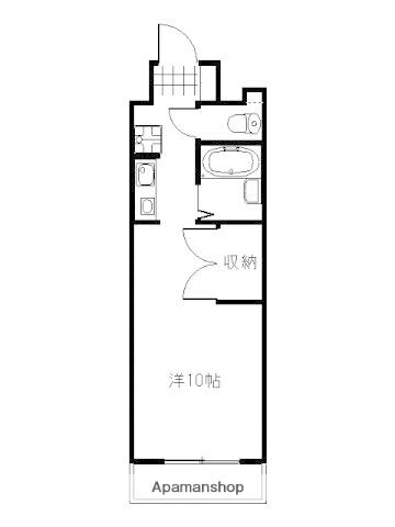 第3西十日市ビル(ワンルーム/7階)の間取り写真